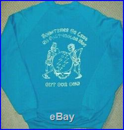 Rare Vintage 1985 GRATEFUL DEAD Lot Sweatshirt Crewneck Size M L Shirt USA EUC