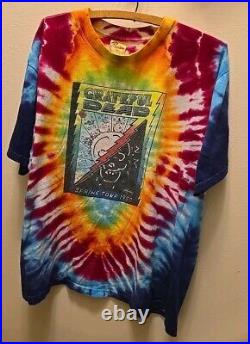 Rare Vintage 1988 Grateful Dead Spring Tour Peter Max Tie-Die T-Shirt Size XL