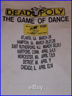 Rare Vintage 1988 Tour Deadopoly The Game Of Dance Grateful Dead Shirt XL