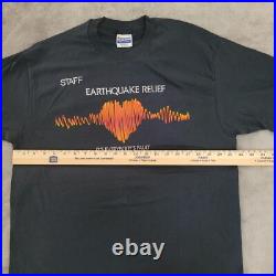 Rare Vintage 1989 Grateful Dead Earthquake Relief Staff Shirt Men XL BILL GRAHAM