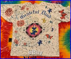 Rare Vintage 1991 Grateful Dead All Over Print Shirt XL Wild Oats Single Stitch