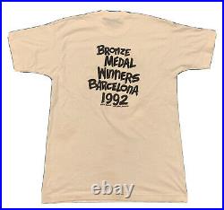 Rare Vintage 1992 Lithuania Basketball Olympics Grateful Dead Shirt White Large