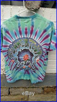 Rare Vintage 1993 Grateful Dead Summer Tour Tie Dye Shirt Size Large (l)