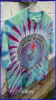 Rare Vintage 1993 Grateful Dead Summer Tour Tie Dye Shirt Size Large (l)