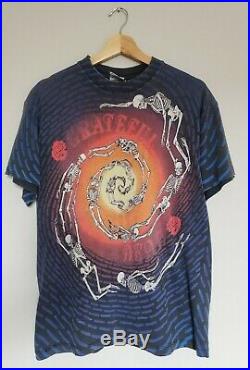 Rare Vintage 90's Grateful Dead All Over Print T-Shirt Size Medium Wild Oats