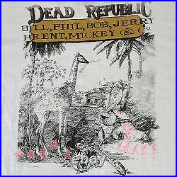 Rare Vintage GRATEFUL DEAD Shirt Dead Republic BANANA REPUBLIC Parody Tee XL