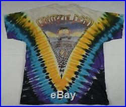Rare Vintage GRATEFUL DEAD Tie Dye New York City Taxi MSG 1990 Tour Shirt 90s XL