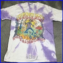 Rare Vintage Grateful Dead Raking In Dead Concert Tour 1989 Fall Shirt Tie Dye
