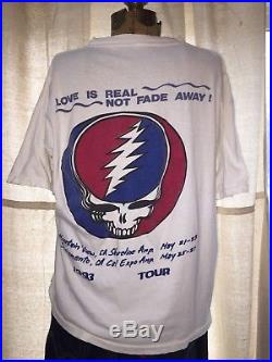 Rare Vintage Grateful Dead Shirt 1993 Concert Tour Sacramento Ca