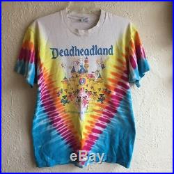 Rare Vintage Grateful Dead Tie Dye T Shirt Large Deadheadland Disneyland