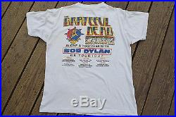 Rare Vintage Grateful Dead and Bob Dylan Summer Tour July 1987 T-shirt Men's L