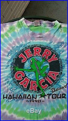 Rare! Vintage Jerry Garcia Band 1990 Hawaiian Tour Large T-shirt Grateful Dead