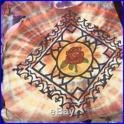 Rare Vtg 70's Grateful Dead ED DONOHUE T Shirt Tie Dye 70s Rock Band XL Tee