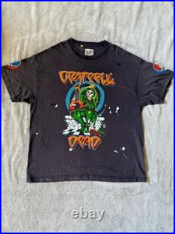 Rare brown Grateful Dead x Gallery Dept tee- Abstract, Distressed Grail