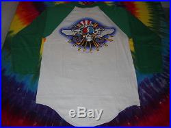 Rick Griffin Grateful Dead Steal Your Face Wings Hat Concert T-shirt-m-new-rare