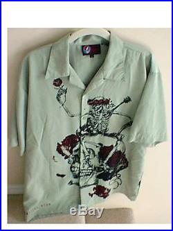 Sz L large The Grateful Dead Shirt mens 2004 vtg button down dragonfly men green