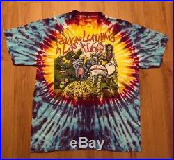 THE GRATEFUL DEAD FEAR AND LOATHING ON TOUR'95 T-SHIRT TYE DYE Very Rare Sz XL