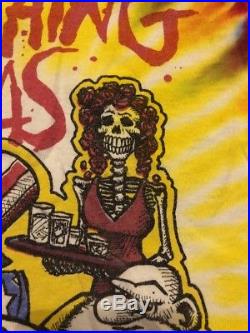 THE GRATEFUL DEAD FEAR AND LOATHING ON TOUR'95 T-SHIRT TYE DYE Very Rare Sz XL