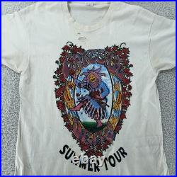 TRASHED Vintage Grateful Dead Shirt Mens S/M White Summer Tour 1995 Concert 90s