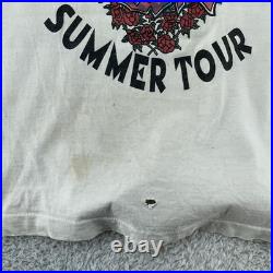 TRASHED Vintage Grateful Dead Shirt Mens S/M White Summer Tour 1995 Concert 90s