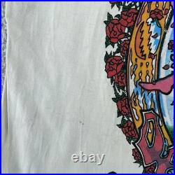TRASHED Vintage Grateful Dead Shirt Mens S/M White Summer Tour 1995 Concert 90s