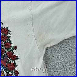 TRASHED Vintage Grateful Dead Shirt Mens S/M White Summer Tour 1995 Concert 90s