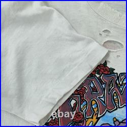 TRASHED Vintage Grateful Dead Shirt Mens S/M White Summer Tour 1995 Concert 90s