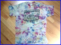 The Grateful Dead Fear And Loathing On Tour'87 T-shirt Tye Dye Skeleton & Bear
