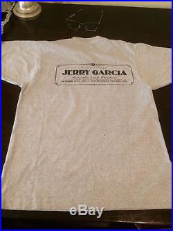 True 1987 Vintage JERRY GARCIA BAND TOUR SHIRT TEE Concert T-Shirt Grateful Dead