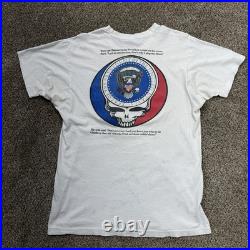 Two Vintage Grateful Dead T-Shirts XL Garcia President 25 Year Single Stitch 90s