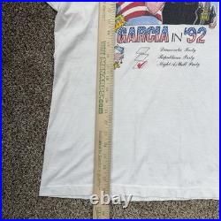 Two Vintage Grateful Dead T-Shirts XL Garcia President 25 Year Single Stitch 90s