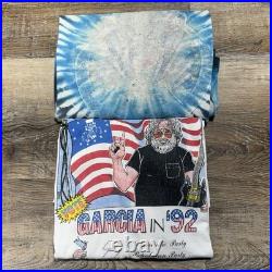 Two Vintage Grateful Dead T-Shirts XL Garcia President 25 Year Single Stitch 90s