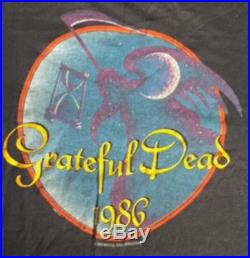 Ultra rare Vintage Grateful Dead 1986 original T-Shirt Father Time New Year's