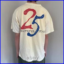 VINTAGE 1990s Grateful Dead 25th anniversary T-Shirt! Pretty good condition