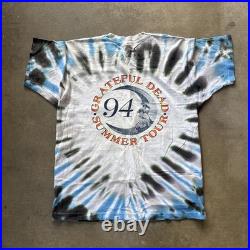 VINTAGE 1994 Grateful Dead Summer Tour Single Stitch Tie-Dye T-Shirt