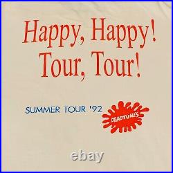 VINTAGE 90's GRATEFUL DEAD SHIRT BOB & JERRY SHOW SUMMER TOUR'92 L/G TWO SIDED