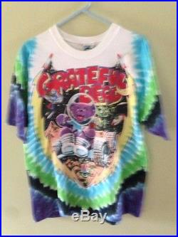 Vintage Grateful Dead Cosmic Charlie S/s Concert Tour T-shirt Tye Dye L Space