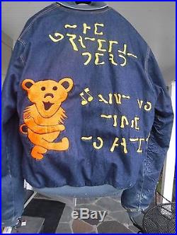 VINTAGE GRATEFUL DEAD-FULLY EMBROIDERED/FULLY LINED COAT-FROM THE 1980s-AMAZING