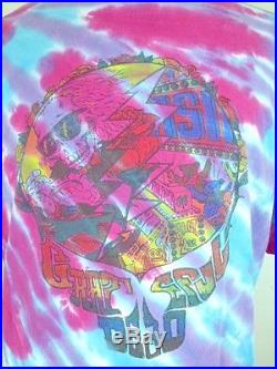 Vintage Grateful Dead Steve Miller Un Las Vegas Tie Dye Concert T Shirt 1992 L