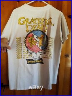 VINTAGE GRATEFUL DEAD T-SHIRT'93 Summer Tour NOT a Reprint