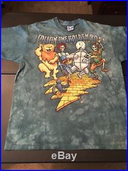 VINTAGE Grateful Dead Follow The Golden Road 1994 Fall Tour OZ T-Shirt XL USA