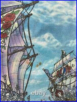VINTAGE Grateful Dead Ship Of Fools 1993 T-shirt Men XL Tie Dye Single Stitch