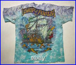 VINTAGE Grateful Dead Ship Of Fools 1993 T-shirt Men XL Tie Dye Single Stitch