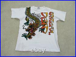 VINTAGE Grateful Dead Shirt Adult Extra Large White Dragon 1993 Concert Mens 90s
