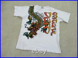 VINTAGE Grateful Dead Shirt Adult Extra Large White Dragon 1993 Concert Mens 90s
