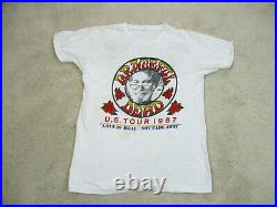 VINTAGE Grateful Dead Shirt Adult Extra Large White Tour Band 1987 Concert Mens