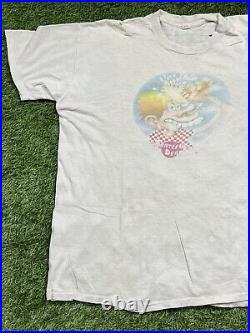 VTG 1972 Grateful Dead Ice Cream Kid Europe Tour Mouse Kelly T-Shirt Men's XL