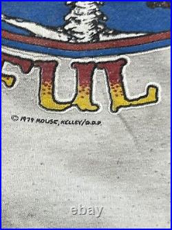 VTG 1979 Grateful Dead Mouse Kelley Raglan 3/4 Sleeve Shirt Men's M Double Sided