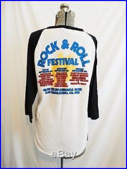 VTG 1982 US Festival Concert T Shirt XL Shirt Police Ramones Petty Grateful Dead