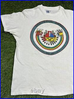 VTG 1985 Grateful Dead Concert T-Shirt David Lundquist Double Sided Men's L USA